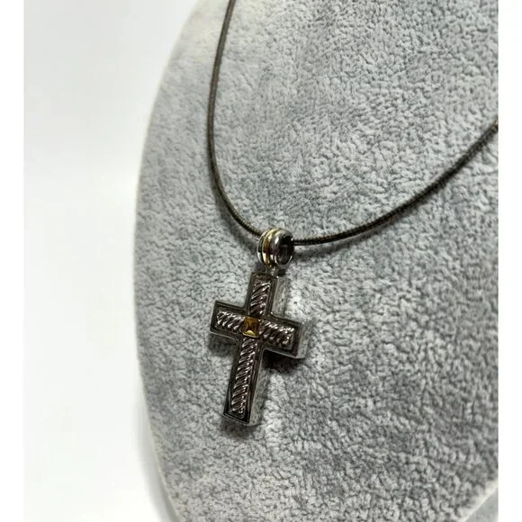 18K Gold & 925 Silver Necklace